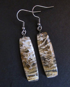 Natural Ocean Jasper Stone Earrings (Limited Edition)