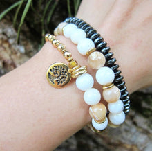 SALE - Mother Of Pearl Protective Mala Bracelet