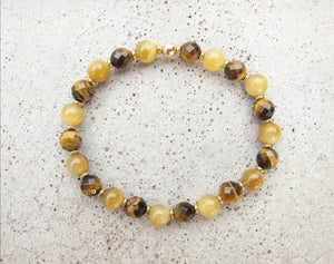 Tiger Eye, Cat's Eye Energy Mala Bracelets