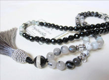 108 Mala Necklace - The Half Eclipse Moon Mala Necklace