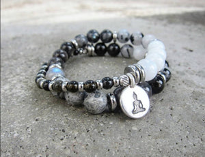 The Shadow Moon Mala Bracelet in 27 Beads