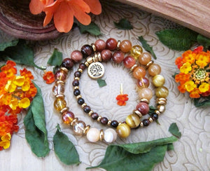 SALE - Radiant Manipura in 27 Beads Mala Bracelet