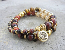 SALE - Tiger Eye Power Mala Bracelet in 27 Beads