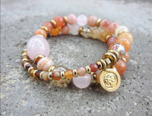 The sun-ripe sunstone mala bracelet in 27 beads