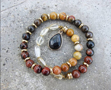 Earthy Mala Stones in 27 Bead Bracelet