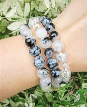 Tourmalinated Quartz Mala Bracelet - Capricorn Birthstone