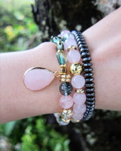 The Princess Mala - Pink & Phantom Quartz Mala Bracelet