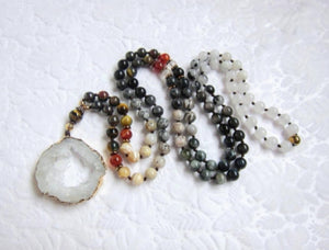 SALE - The Inner Power Beaded Mala Necklace in 108 Beads