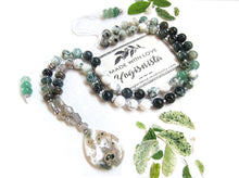 SALE - Tree and Moss Agate Tubestone Cuff Bracelet