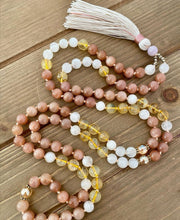 Full Moon Mala Tassel Necklace in 108 Bead Count