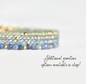 Dainty Labradorite Gemstone Bracelet