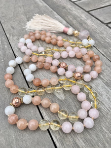 Full Moon Mala Tassel Necklace