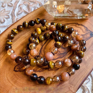 Tiger Power Ray of Light Mala Bracelet