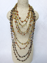 Tiger Eye + Citrine Stone Chips Layering Necklaces - ALL ON SALE!