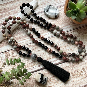 108 Imperial Mala Tassel Necklace for a Him or Her!