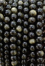 Black Gold Sheen Obsidian - Protection Mala Bracelet (avail in Necklace)