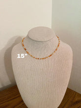 Sweet Peony Carnelian Beaded Necklace