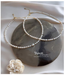 Natural Baroque Freshwater Pearl Necklace - purity, love necklace 