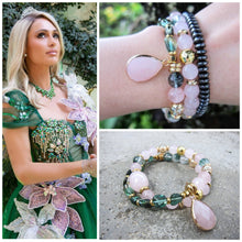 The Princess Mala - Pink & Phantom Quartz Mala Bracelet